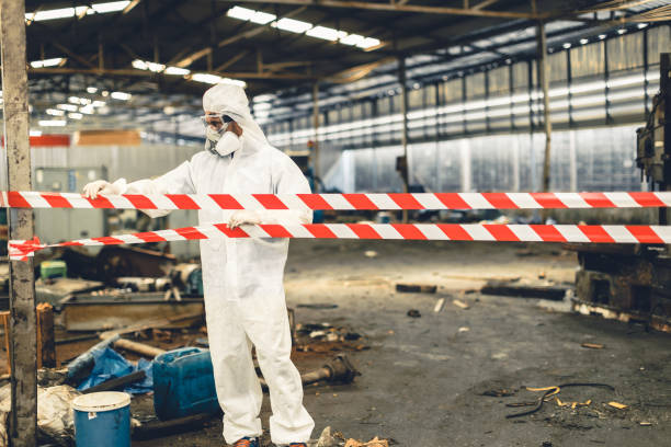 Professional Trauma Scene Cleanup technician working in Alcester, SD